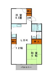 白国口 徒歩6分 2階の物件間取画像